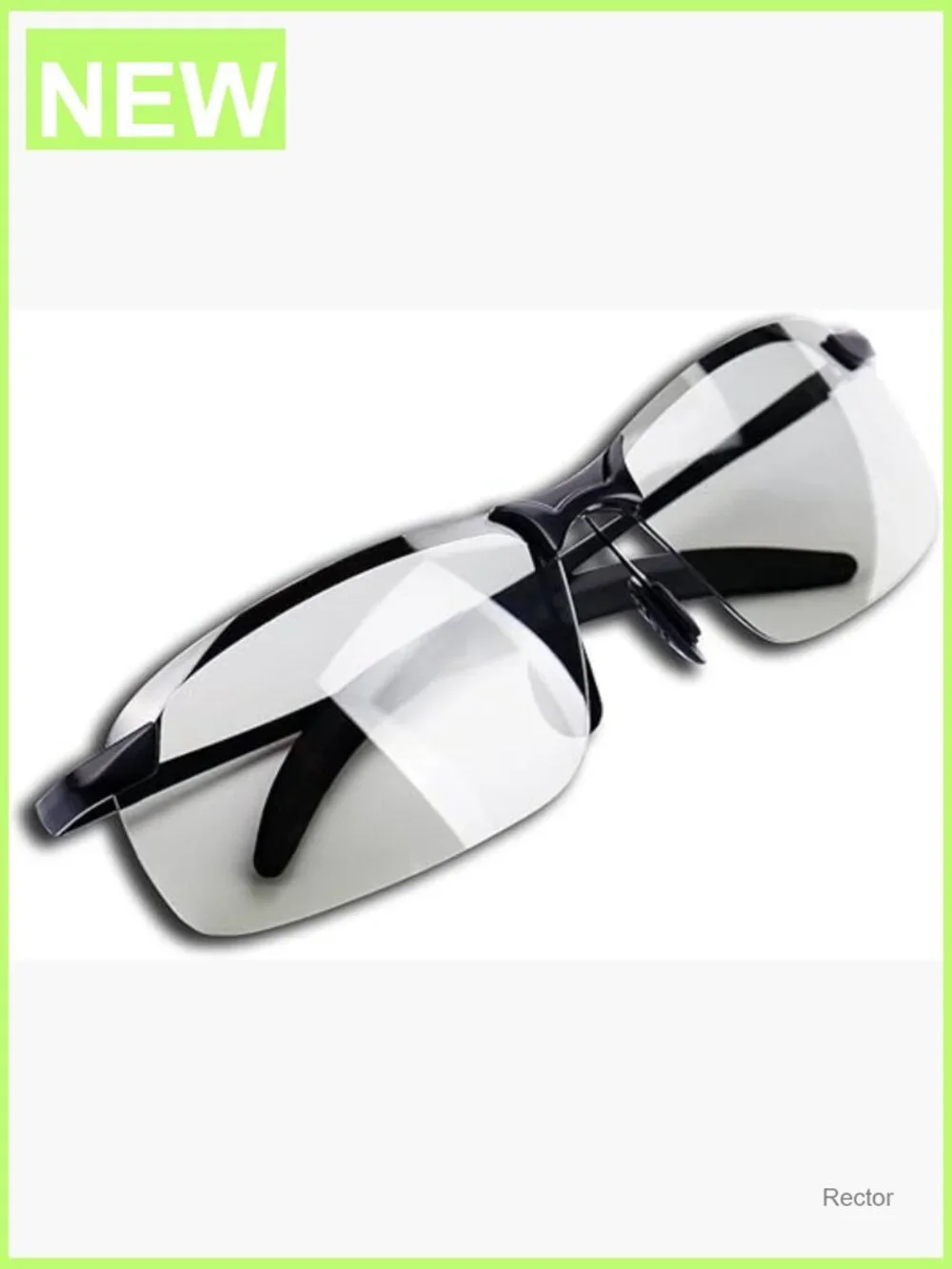 Polarized Photochromic Sunglasses Day Night Driving Safety Wrap Around